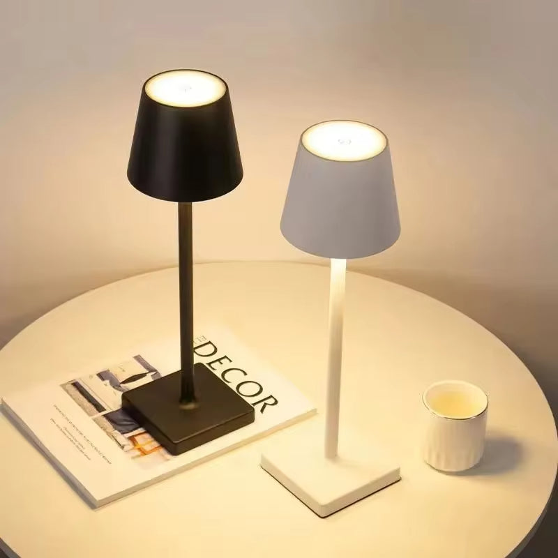 Contemporary Cone-Shaped LED Table Lamps - Minimalist Accent Lighting