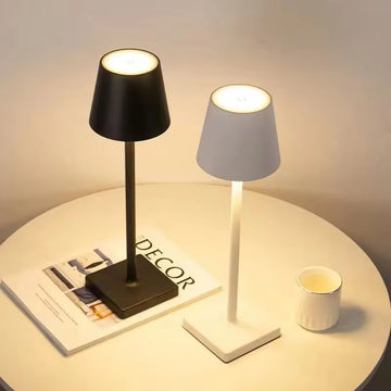 Contemporary Cone-Shaped LED Table Lamps - Minimalist Accent Lighting