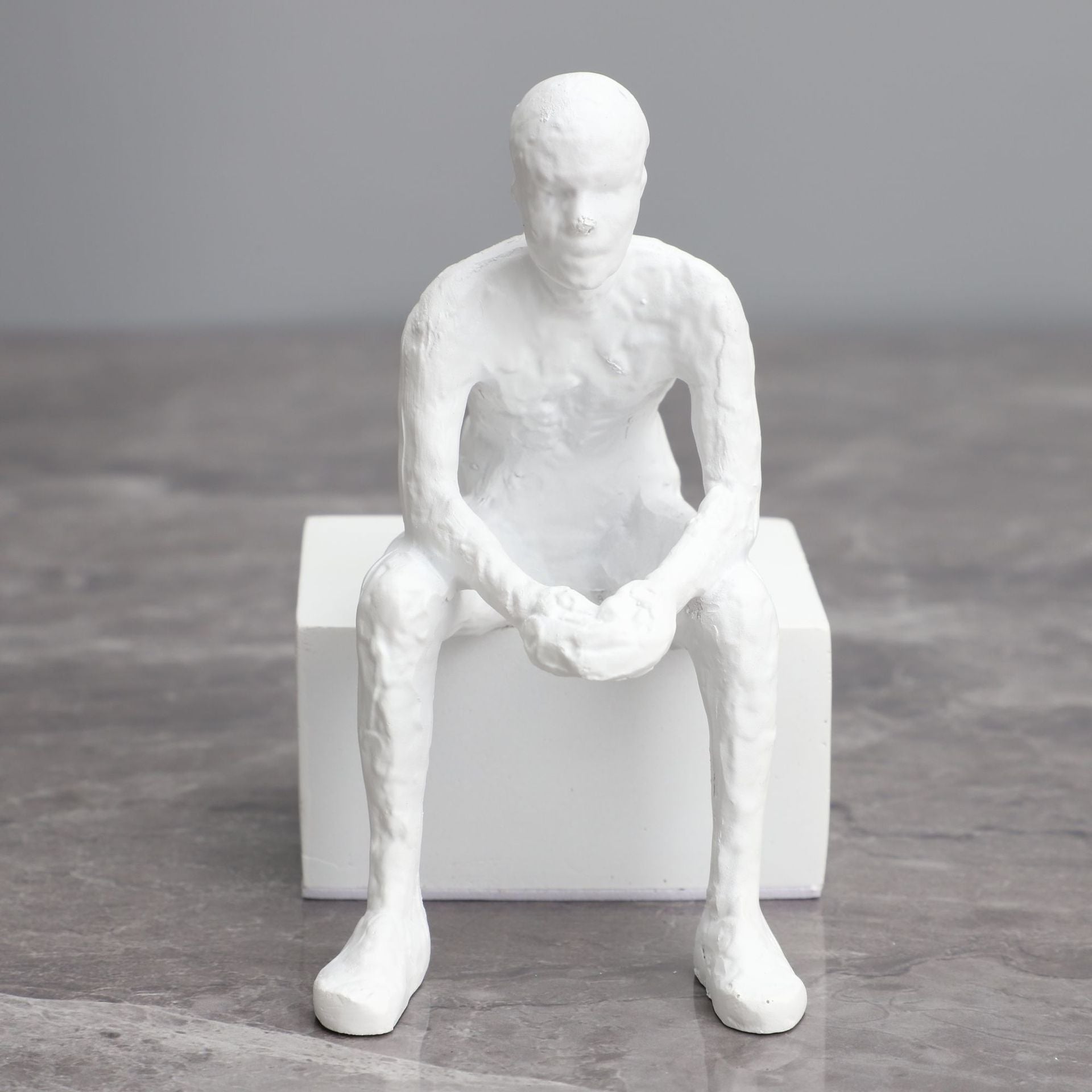 Nordic Minimalist Resin Thinker  Sculpture Model Home