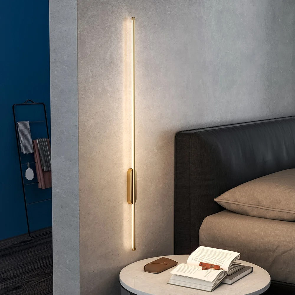 Sleek Vertical LED Wall Sconce - Minimalist Modern Wall Light